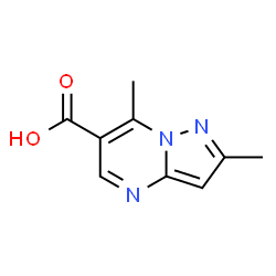 ChemSpider 2D Image | 2,7-Dimethylpyrazolo[1,5-a]pyrimidine-6-carboxylic acid | C9H9N3O2
