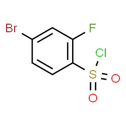 ChemSpider 2D Image | 4-Bromo-2-fluorobenzenesulfonyl chloride | C6H3BrClFO2S