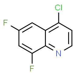 ChemSpider 2D Image | 4-Chloro-6,8-difluoroquinoline | C9H4ClF2N