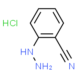 ChemSpider 2D Image | 2-Hydrazinylbenzonitrile hydrochloride | C7H8ClN3