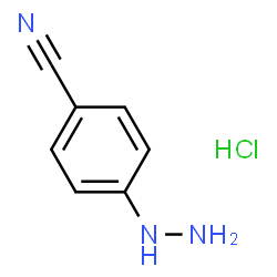 ChemSpider 2D Image | 4-Cyanophenylhydrazine hydrochloride | C7H8ClN3