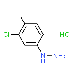 ChemSpider 2D Image | 3-Chloro-4-fluorophenylhydrazine hydrochloride | C6H7Cl2FN2
