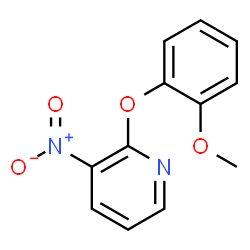 ChemSpider 2D Image | 2-(2-Methoxyphenoxy)-3-nitropyridine | C12H10N2O4