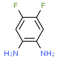 ChemSpider 2D Image | 1,2-Diamino-4,5-difluorobenzene | C6H6F2N2