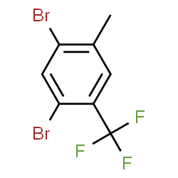 ChemSpider 2D Image | 1,5-Dibromo-2-methyl-4-(trifluoromethyl)benzene | C8H5Br2F3