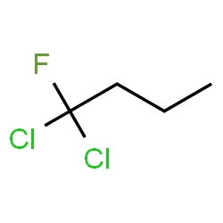 ChemSpider 2D Image | 1,1-Dichloro-1-fluorobutane | C4H7Cl2F