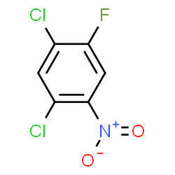 ChemSpider 2D Image | 2,4-Dichloro-5-fluoronitrobenzene | C6H2Cl2FNO2