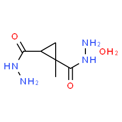 ChemSpider 2D Image | 1-METHYLCYCLOPROPANE-1,2-DICARBOHYDRAZIDE HYDRATE | C6H14N4O3