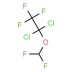 ChemSpider 2D Image | 1,1-Dichloro-1-(difluoromethoxy)-2,2,2-trifluoroethane | C3HCl2F5O