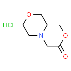 ChemSpider 2D Image | methyl 2-(morpholin-4-yl)acetate hydrochloride | C7H14ClNO3