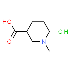 ChemSpider 2D Image | 1-Methylpiperidine-3-carboxylic acidhydrochloride | C7H14ClNO2