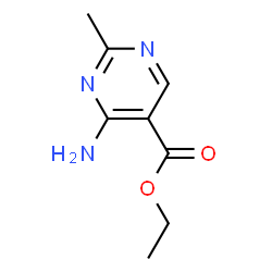 ChemSpider 2D Image | Ethyl 4-amino-2-methyl-5-pyrimidinecarboxylate | C8H11N3O2