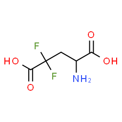 ChemSpider 2D Image | 4,4-Difluoroglutamic acid | C5H7F2NO4
