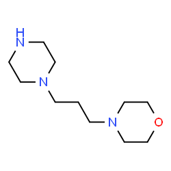 ChemSpider 2D Image | 1-(3-Morpholinopropyl)Piperazine | C11H23N3O