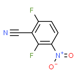 ChemSpider 2D Image | 2,6-Difluoro-3-nitrobenzonitrile | C7H2F2N2O2