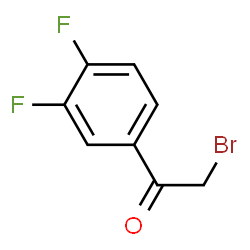 ChemSpider 2D Image | 3,4-Difluorophenacyl bromide | C8H5BrF2O