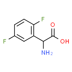 ChemSpider 2D Image | 2,5-Difluoro-DL-phenylglycine | C8H7F2NO2