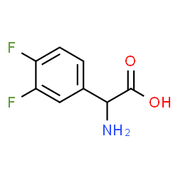 ChemSpider 2D Image | Amino(3,4-difluorophenyl)acetic acid | C8H7F2NO2