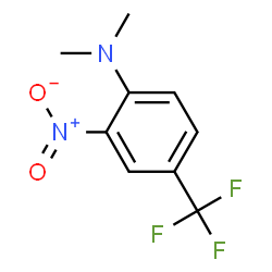 ChemSpider 2D Image | N,N-Dimethyl-2-nitro-4-(trifluoromethyl)aniline | C9H9F3N2O2