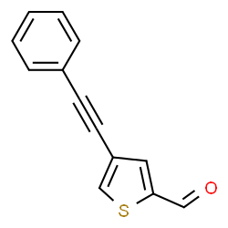 ChemSpider 2D Image | 4-(Phenylethynyl)-2-thiophenecarbaldehyde | C13H8OS
