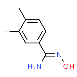 ChemSpider 2D Image | 3-Fluoro-4-methylbenzamide oxime | C8H9FN2O