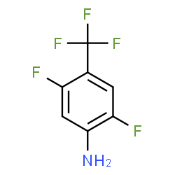 ChemSpider 2D Image | 4-Amino-2,5-difluorobenzotrifluoride | C7H4F5N