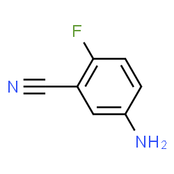 ChemSpider 2D Image | 3-Cyano-4-fluoroaniline | C7H5FN2