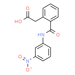 ChemSpider 2D Image | {2-[(3-Nitrophenyl)carbamoyl]phenyl}acetic acid | C15H12N2O5
