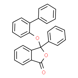 ChemSpider 2D Image | 3-(2-Biphenylyloxy)-3-phenyl-2-benzofuran-1(3H)-one | C26H18O3