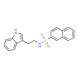 ChemSpider 2D Image | N-[2-(1H-Indol-3-yl)ethyl]-2-naphthalenesulfonamide | C20H18N2O2S