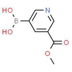 ChemSpider 2D Image | (5-(Methoxycarbonyl)pyridin-3-yl)boronic acid | C7H8BNO4