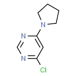 ChemSpider 2D Image | 4-Chloro-6-(1-pyrrolidinyl)pyrimidine | C8H10ClN3