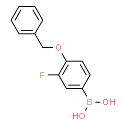 ChemSpider 2D Image | 4-Benzyloxy-3-fluorophenylboronic acid | C13H12BFO3
