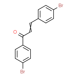 ChemSpider 2D Image | 1,3-Bis(4-bromophenyl)-2-propen-1-one | C15H10Br2O