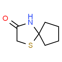 ChemSpider 2D Image | 1-Thia-4-azaspiro[4.4]nonan-3-one | C7H11NOS