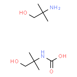 ChemSpider 2D Image | (1-Hydroxy-2-methyl-2-propanyl)carbamic acid - 2-amino-2-methyl-1-propanol (1:1) | C9H22N2O4