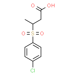 ChemSpider 2D Image | 3-(4-CHLOROBENZENESULFONYL)BUTYRIC ACID | C10H11ClO4S