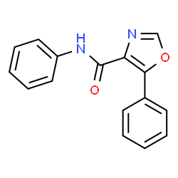 ChemSpider 2D Image | N,5-Diphenyl-1,3-oxazole-4-carboxamide | C16H12N2O2