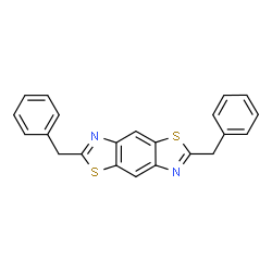 ChemSpider 2D Image | 2,6-Dibenzyl[1,3]thiazolo[5,4-f][1,3]benzothiazole | C22H16N2S2