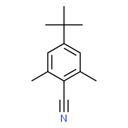 ChemSpider 2D Image | 4-TERT-BUTYL-2,6-DIMETHYLBENZONITRILE | C13H17N
