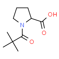 ChemSpider 2D Image | N-Pivaloyl-(±)-proline | C10H17NO3