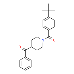 ChemSpider 2D Image | (4-benzoylpiperidino)[4-(tert-butyl)phenyl]methanone | C23H27NO2