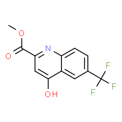 ChemSpider 2D Image | Methyl 4-hydroxy-6-(trifluoromethyl)-2-quinolinecarboxylate | C12H8F3NO3