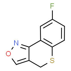 ChemSpider 2D Image | 8-fluoro-4H-thiochromeno[4,3-c]isoxazole | C10H6FNOS