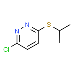 ChemSpider 2D Image | 3-Chloro-6-(isopropylsulfanyl)pyridazine | C7H9ClN2S