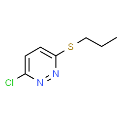 ChemSpider 2D Image | 3-Chloro-6-(propylsulfanyl)pyridazine | C7H9ClN2S