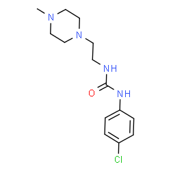 ChemSpider 2D Image | 1-(4-Chlorophenyl)-3-[2-(4-methyl-1-piperazinyl)ethyl]urea | C14H21ClN4O