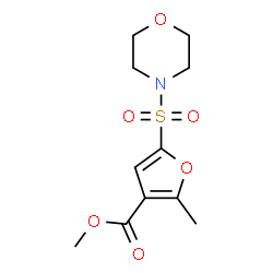 ChemSpider 2D Image | methyl 2-methyl-5-(morpholinosulfonyl)-3-furoate | C11H15NO6S