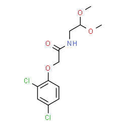 ChemSpider 2D Image | 2-(2,4-Dichlorophenoxy)-N-(2,2-dimethoxyethyl)acetamide | C12H15Cl2NO4