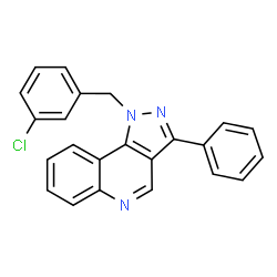 ChemSpider 2D Image | 1-(3-Chlorobenzyl)-3-phenyl-1H-pyrazolo[4,3-c]quinoline | C23H16ClN3